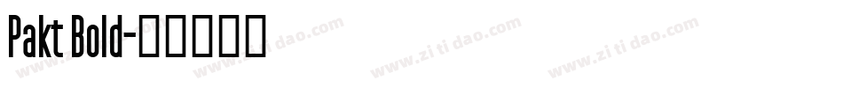 Pakt Bold字体转换